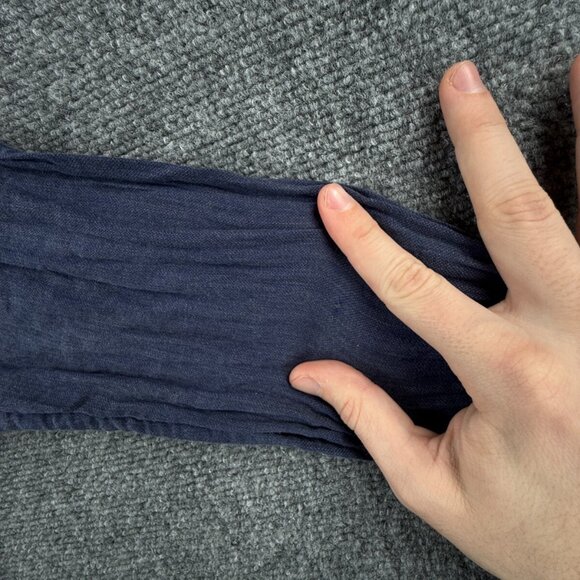 Eton CHELSEA Soft Dark Blue Medium Slim Long Sleeve Button Up Shirt Men Cotton - Picture 14 of 16